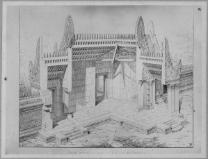 Banteay Srei : plan et élévation EFEO_CAM07088