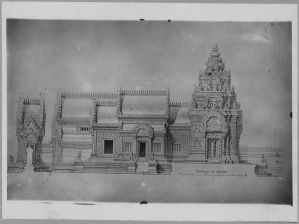Banteay Srei : plan et élévation EFEO_CAM07089
