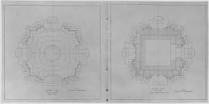 Plan de l’enceinte I, tour nord, rez-de chaussée et étage. EFEO_CAM07179