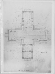 Banteay Srei : plan et élévation EFEO_CAM16296
