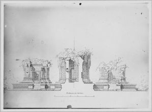 Banteay Srei : plan et élévation EFEO_CAM16298