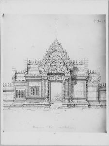 Banteay Srei : plan et élévation EFEO_CAM16301