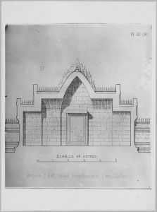 Banteay Srei : plan et élévation EFEO_CAM16302