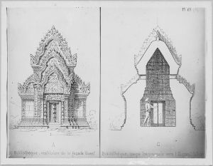 Banteay Srei: plan et élévation EFEO_CAM16303