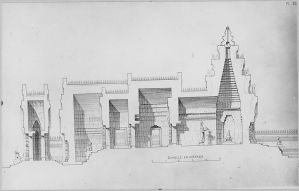 Banteay Srei : plan et élévation EFEO_CAM16307