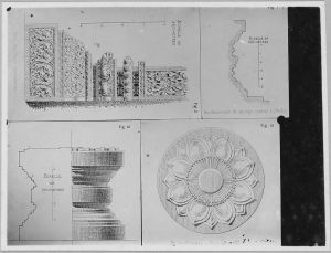 Base des tours secondaires ; soubas. du groupe central ; dé à offrande ; modénature EFEO_CAM16308