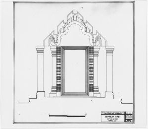 Banteay Srei : plan et élévation EFEO_CAM16483_1