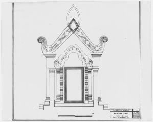 Banteay Srei : plan et élévation EFEO_CAM16484