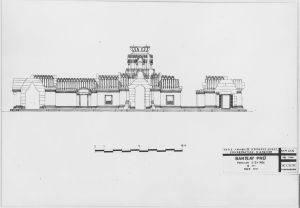 Banteay Srei : plan et élévation EFEO_CAM16490_2
