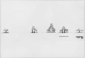 Banteay Srei : plan et élévation EFEO_CAM16492_2