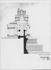 Ta Keo : plan et élévation EFEO_CAM16571_1