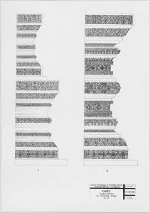 3e étage, soubassement, moulurations A, B EFEO_CAM16576_1