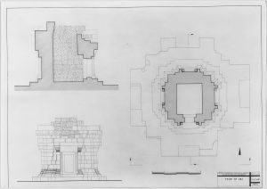 Tour 384, plan et coupe EFEO_CAM16585_1