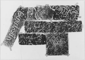 Estampage de l'inscription cham C. 164 d'An Hoa (en 4 parties) EFEO_CAM16889_1