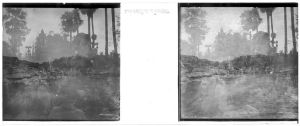 Surimpressions : rives du Mékong, Vat Phu et fête d'incinération EFEO_MARH00544