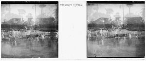 Surimpressions : rives du Mékong, Vat Phu et fête d'incinération EFEO_MARH00545