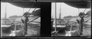 Sappho Marchal sur un bateau EFEO_MARH00579