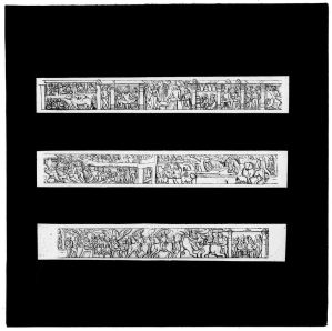Relevés de trois registres de bas-reliefs EFEO_MARH01458