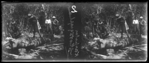 Dégagement d'une statue monumentale au Phnom Dei EFEO_MARH01557